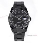 VR-Factory Swiss Replica Rolex Datejust II Black Venom Watch Roman Markers